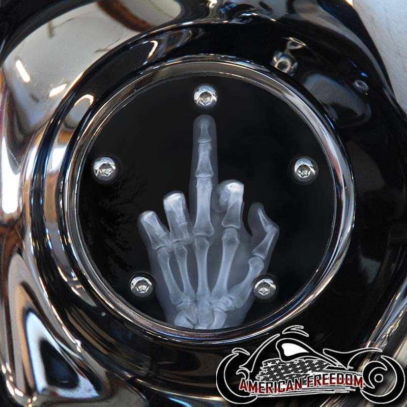 Custom Timing Cover - X-Ray Middle Finger